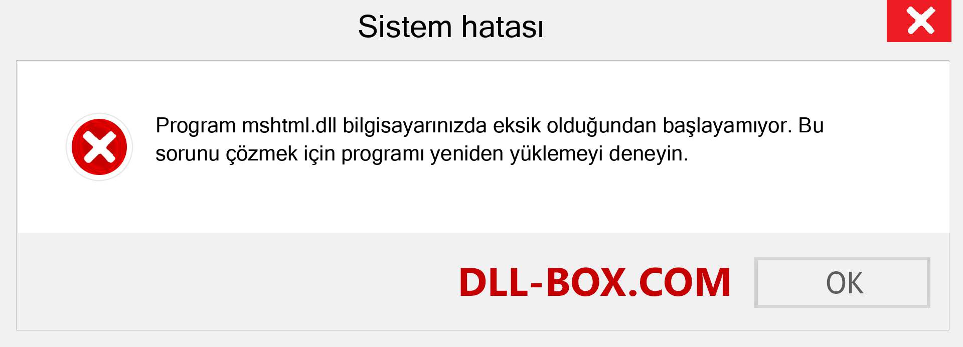 mshtml.dll dosyası eksik mi? Windows 7, 8, 10 için İndirin - Windows'ta mshtml dll Eksik Hatasını Düzeltin, fotoğraflar, resimler